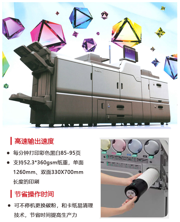 理光7200系列生產(chǎn)型印刷機(jī) 優(yōu)異性能 理光7200系列生產(chǎn)型印刷機(jī) 優(yōu)異性能